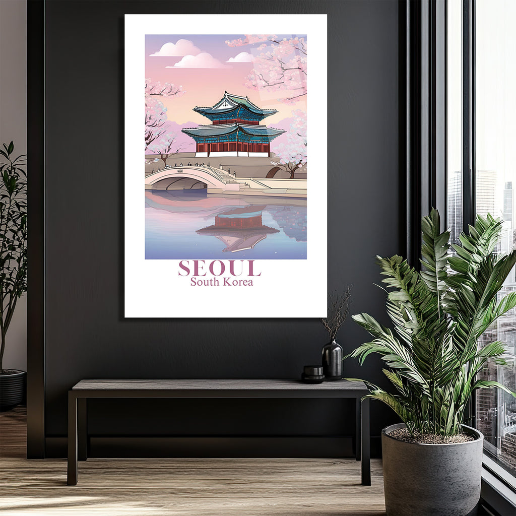 Seul Bahar Esintisi: Gyeongbokgung Sarayı Cam Tablo