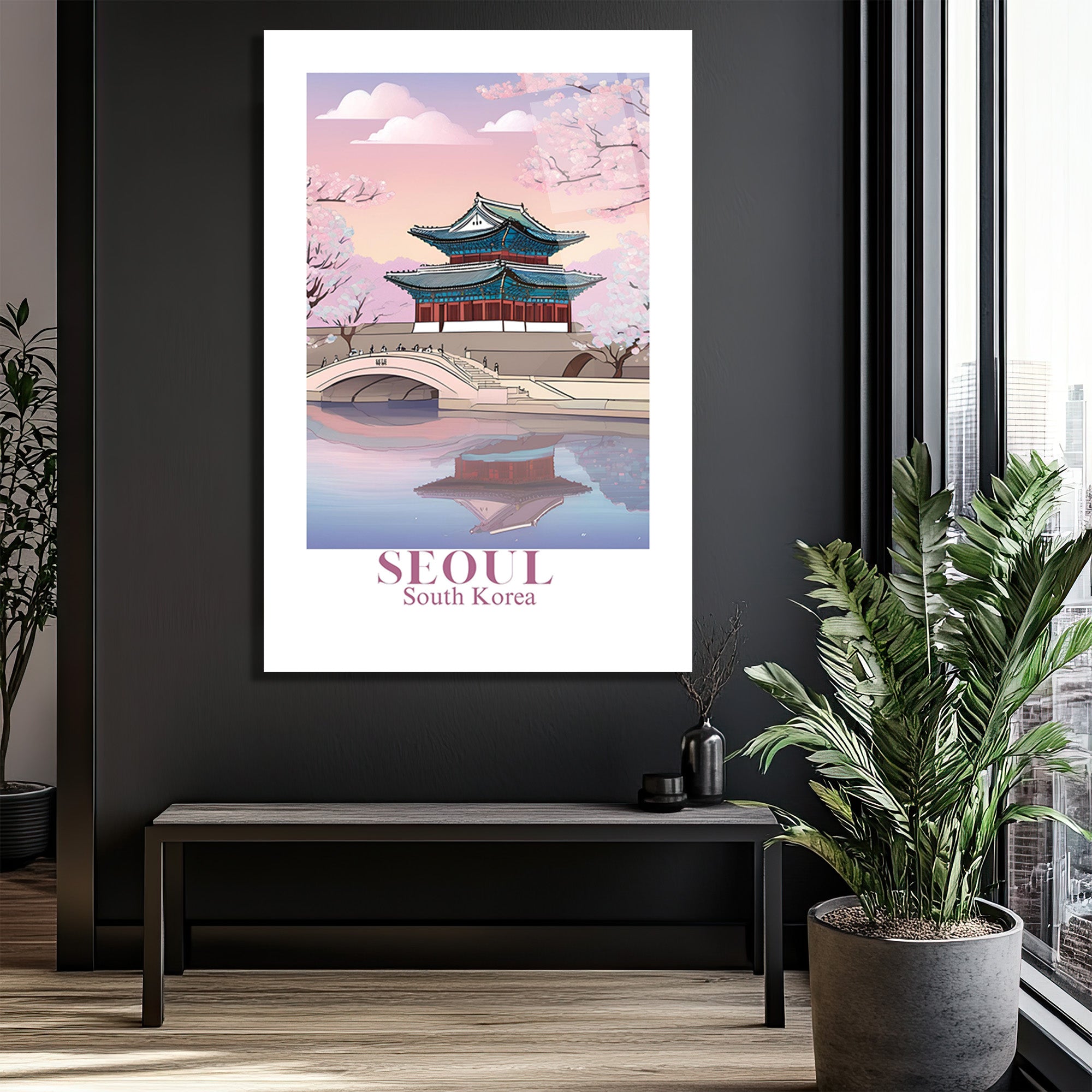 Seul Bahar Esintisi: Gyeongbokgung Sarayı Cam Tablo