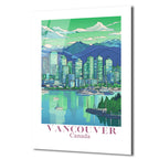 Vancouver Şehir Manzarası Cam Tablo - Kanada'nın Doğal Güzelliği
