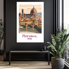 Floransa'nın Büyüsü: Ponte Vecchio & Duomo Cam Tablo
