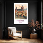 Floransa'nın Büyüsü: Ponte Vecchio & Duomo Cam Tablo