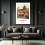 Floransa'nın Büyüsü: Ponte Vecchio & Duomo Cam Tablo