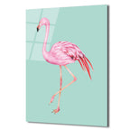 Pembe Flamingo Cam Tablo: Evine Egzotik Bir Dokunuş