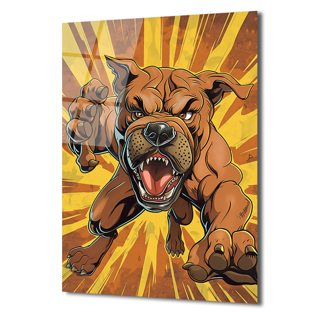Dinamik Bulldog Enerjisi Cam Tablo