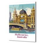 Melbourne Flinders Street İstasyonu Cam Tablo: Şehrin Kalbi Evinizde