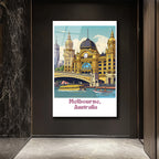Melbourne Flinders Street İstasyonu Cam Tablo: Şehrin Kalbi Evinizde