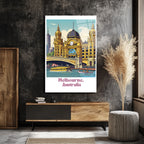 Melbourne Flinders Street İstasyonu Cam Tablo: Şehrin Kalbi Evinizde