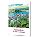 Wellington, Yeni Zelanda Manzarası Cam Tablo: Okyanus Esintisi