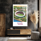 Adelaide Oval Stadyumu Manzarası Modern Cam Tablo