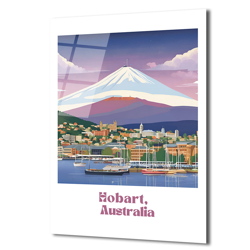 Hobart, Avustralya Manzarası Cam Tablo: Huzurun ve Estetiğin Buluştuğu Nokta