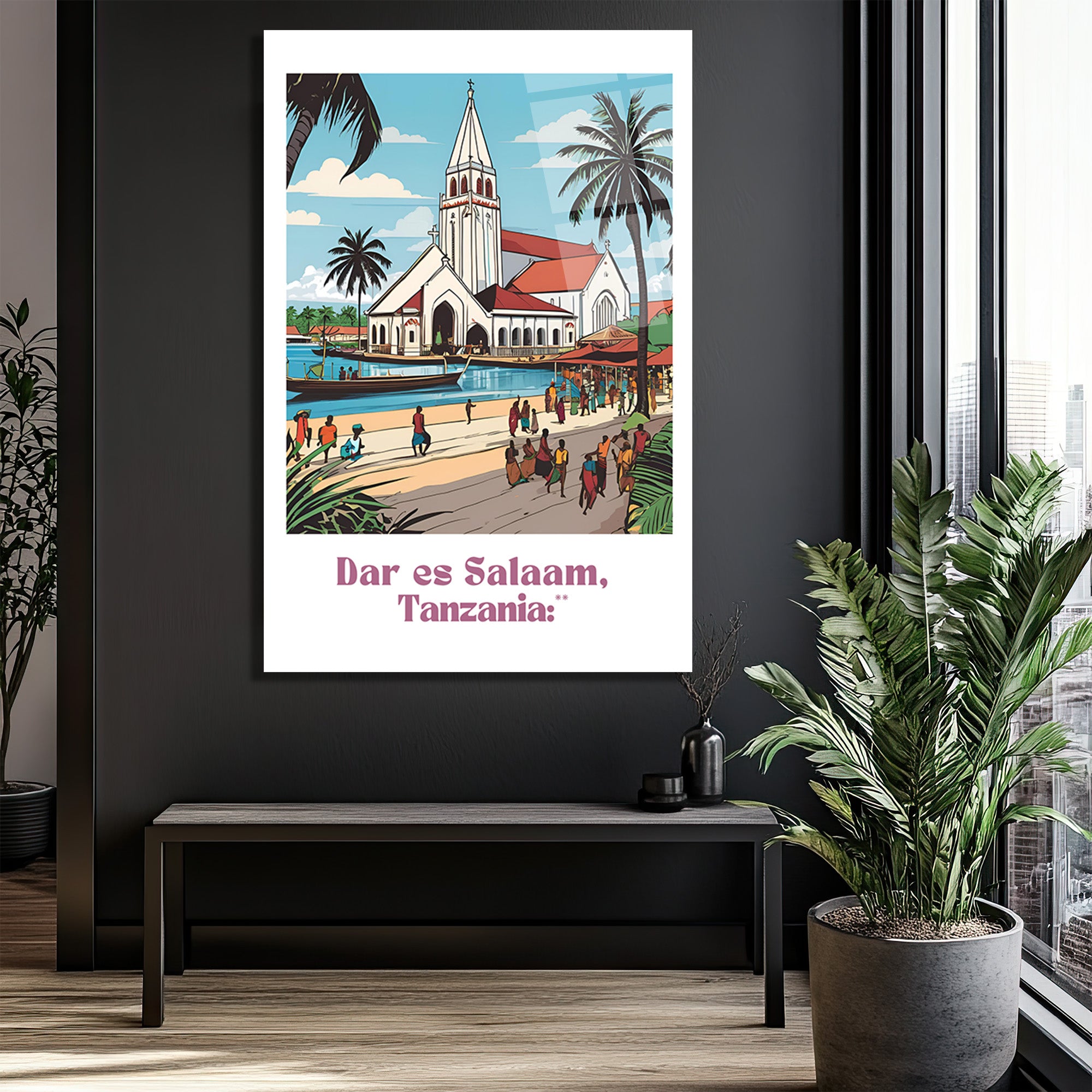 Dar es Salaam Tanzania Tropikal Cennet Cam Tablo