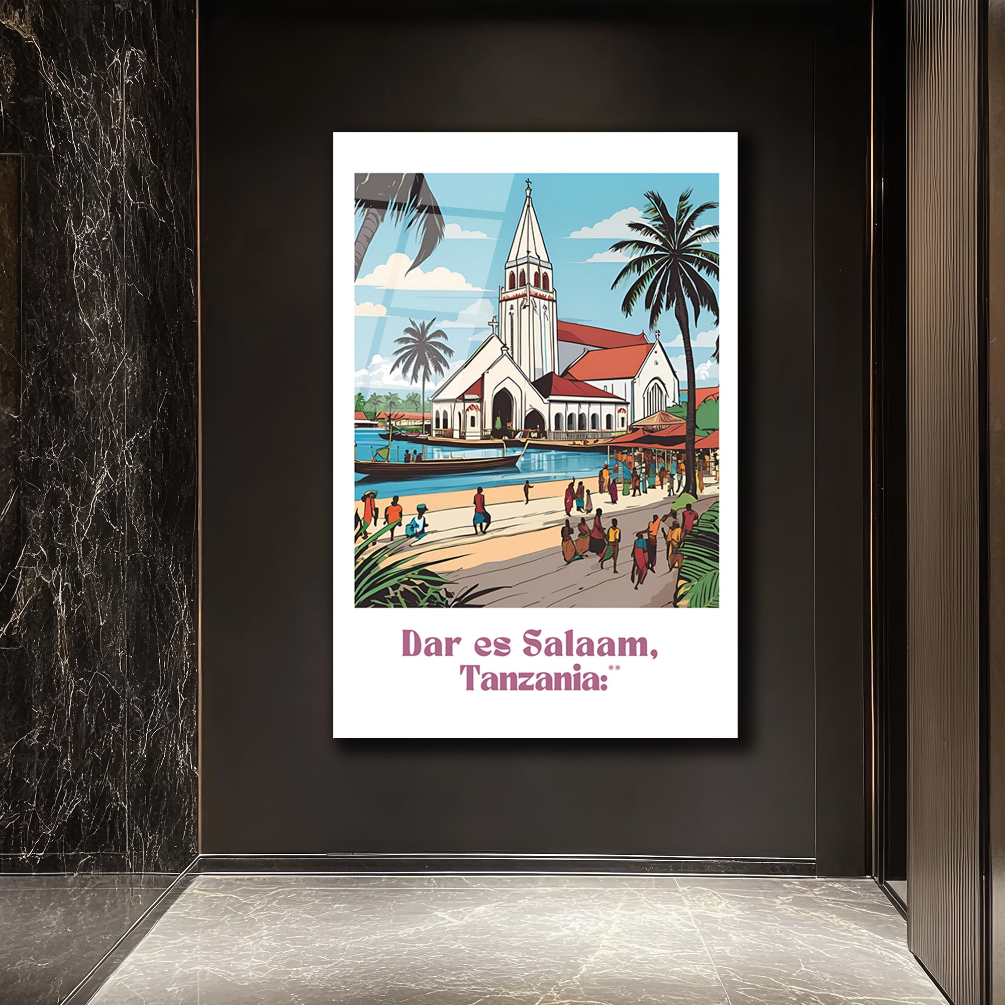 Dar es Salaam Tanzania Tropikal Cennet Cam Tablo