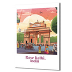 Yeni Delhi Hindistan Manzarası Cam Tablo - Glazella Özel Koleksiyon