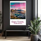 Cape Town Gün Batımı Panoraması Cam Tablo