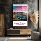 Cape Town Gün Batımı Panoraması Cam Tablo