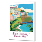 San Juan, Puerto Rico Manzaralı Estetik Cam Tablo