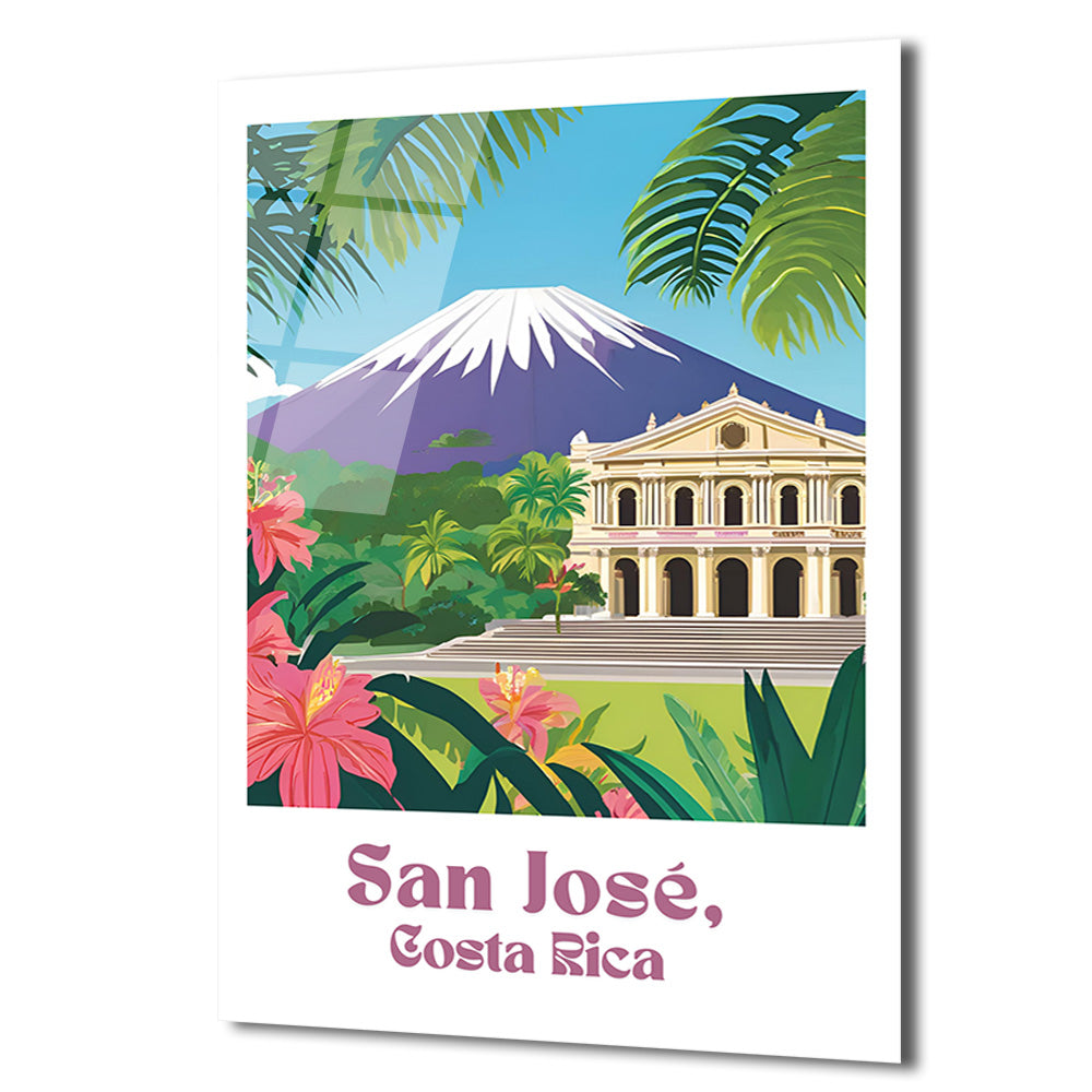 San José, Kosta Rika Tropikal Cenneti Cam Tablo