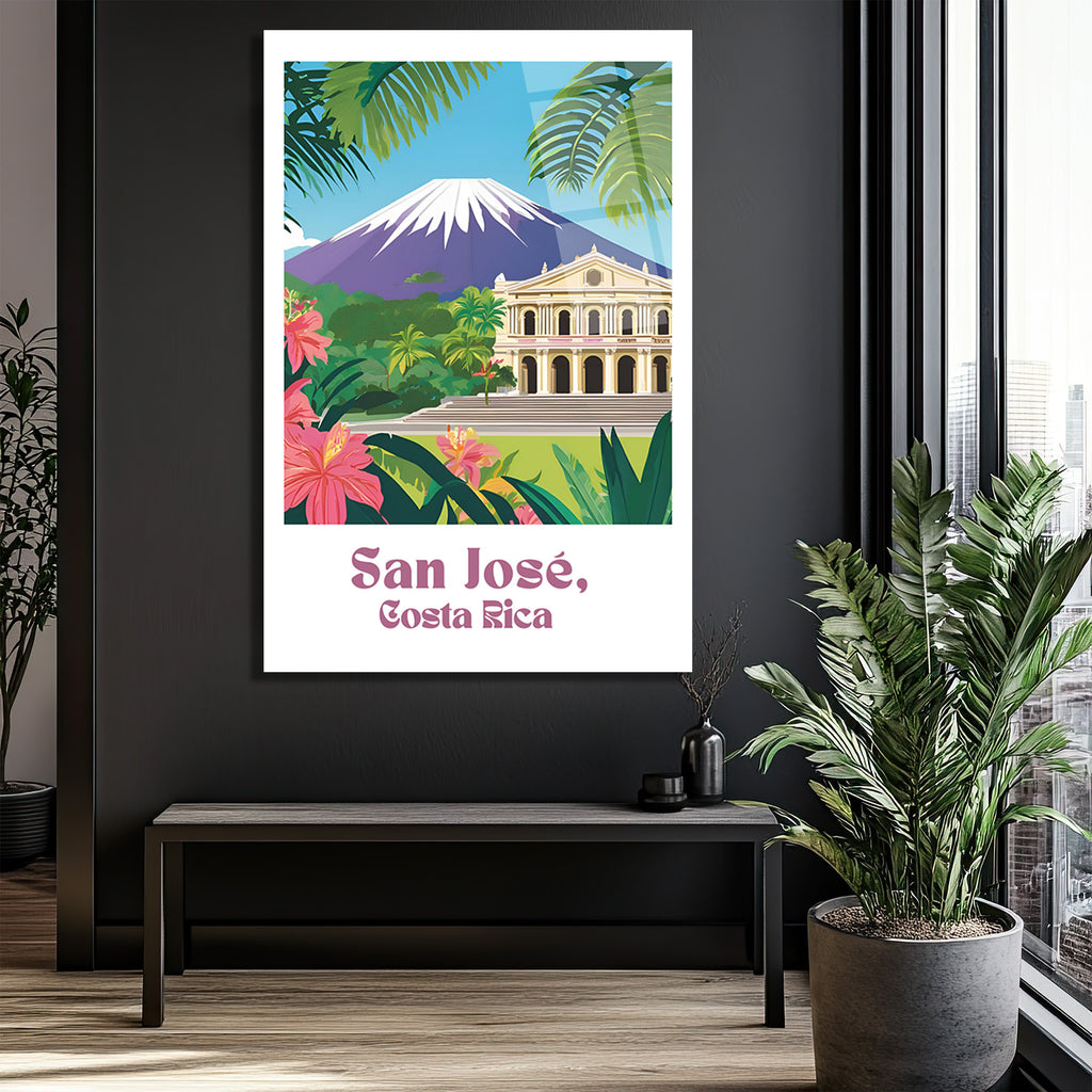 San José, Kosta Rika Tropikal Cenneti Cam Tablo