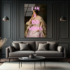 I Am A Rich Woman Temalı Modern Cam Tablo