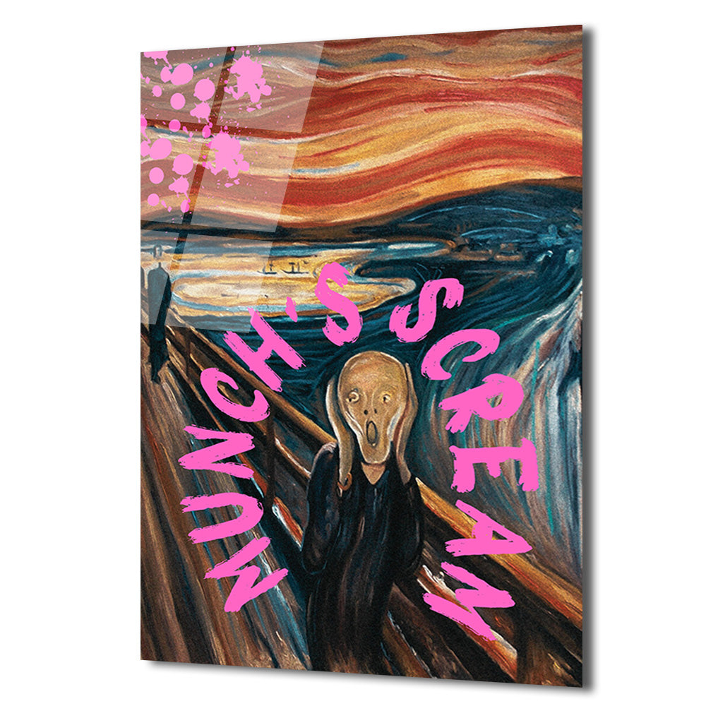 Munch's Scream Pop Art Cam Tablo: Çığlığın Modern Yorumu