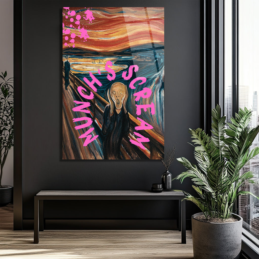 Munch's Scream Pop Art Cam Tablo: Çığlığın Modern Yorumu