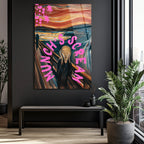 Munch's Scream Pop Art Cam Tablo: Çığlığın Modern Yorumu
