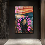 Munch's Scream Pop Art Cam Tablo: Çığlığın Modern Yorumu
