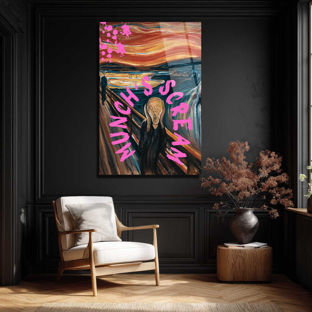 Munch's Scream Pop Art Cam Tablo: Çığlığın Modern Yorumu