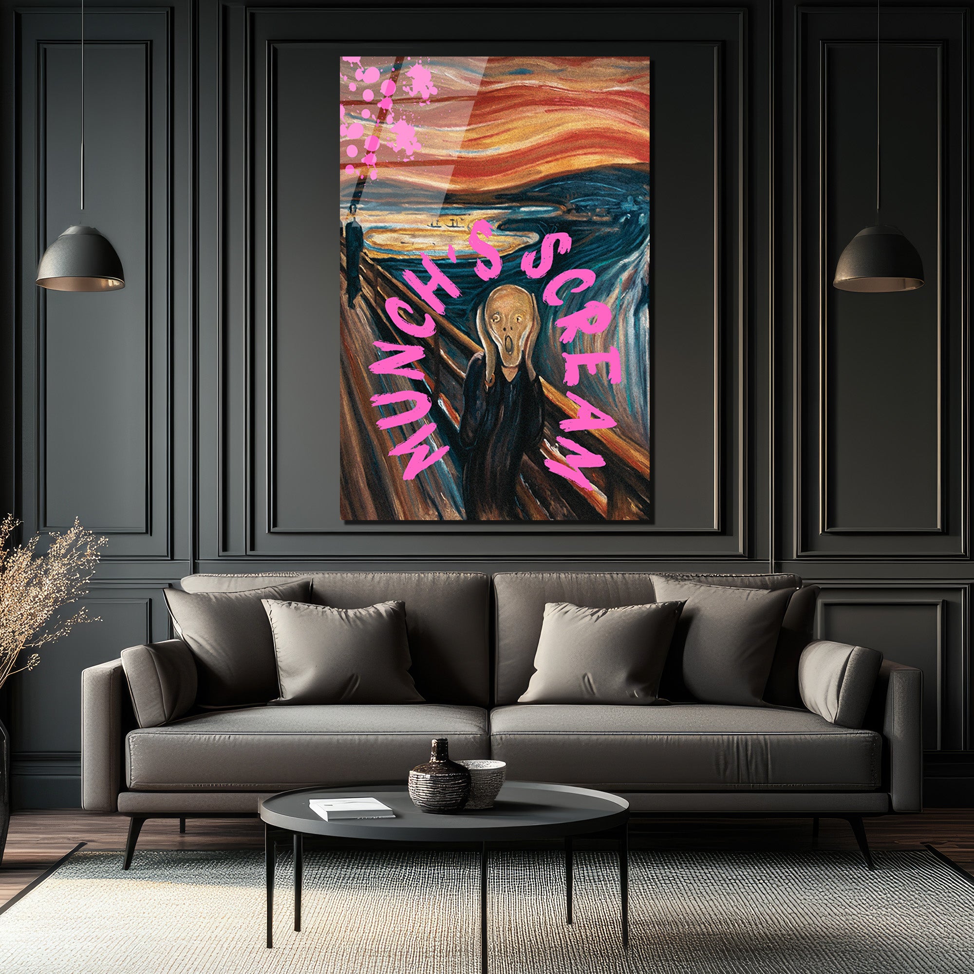 Munch's Scream Pop Art Cam Tablo: Çığlığın Modern Yorumu