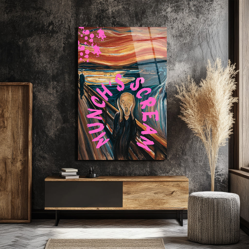 Munch's Scream Pop Art Cam Tablo: Çığlığın Modern Yorumu