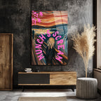Munch's Scream Pop Art Cam Tablo: Çığlığın Modern Yorumu