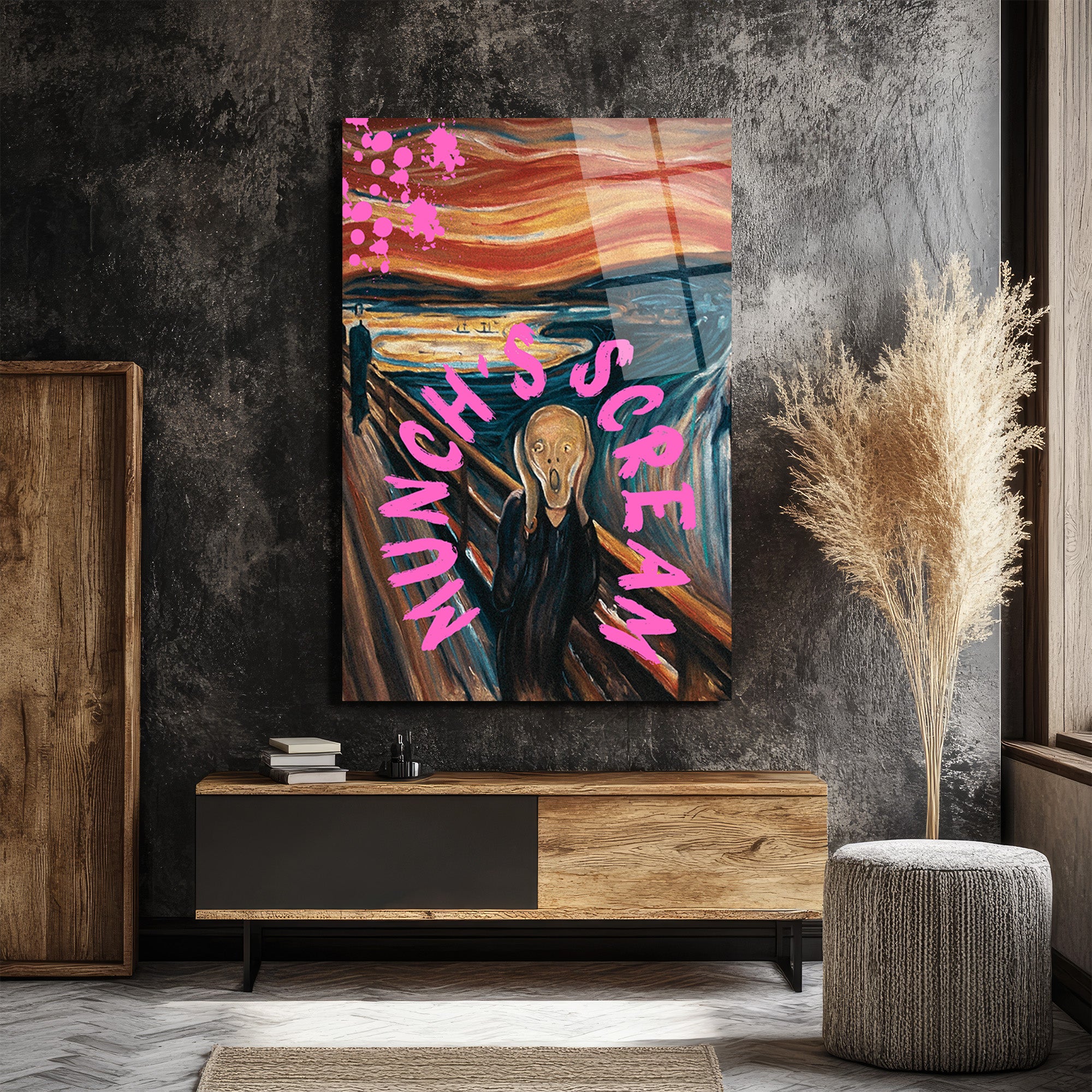 Munch's Scream Pop Art Cam Tablo: Çığlığın Modern Yorumu