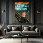 Kevin's Scream Temalı Pop Art Cam Tablo | Modern Duvar Sanatı