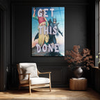 Get This Done Mizahi Süper Kahraman Cam Tablo
