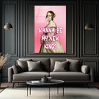 "Wanna Be My New King?" Pop Art Temalı Şık Cam Tablo