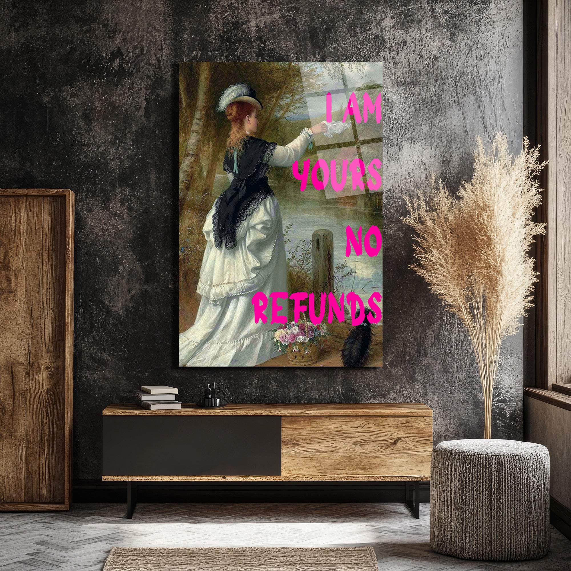 I Am Yours No Refunds Romantik Pop Art Cam Tablo