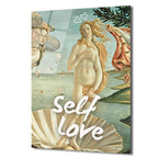 Self Love Venüs Doğuşu Temalı Sanatsal Cam Tablo