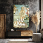 Self Love Venüs Doğuşu Temalı Sanatsal Cam Tablo