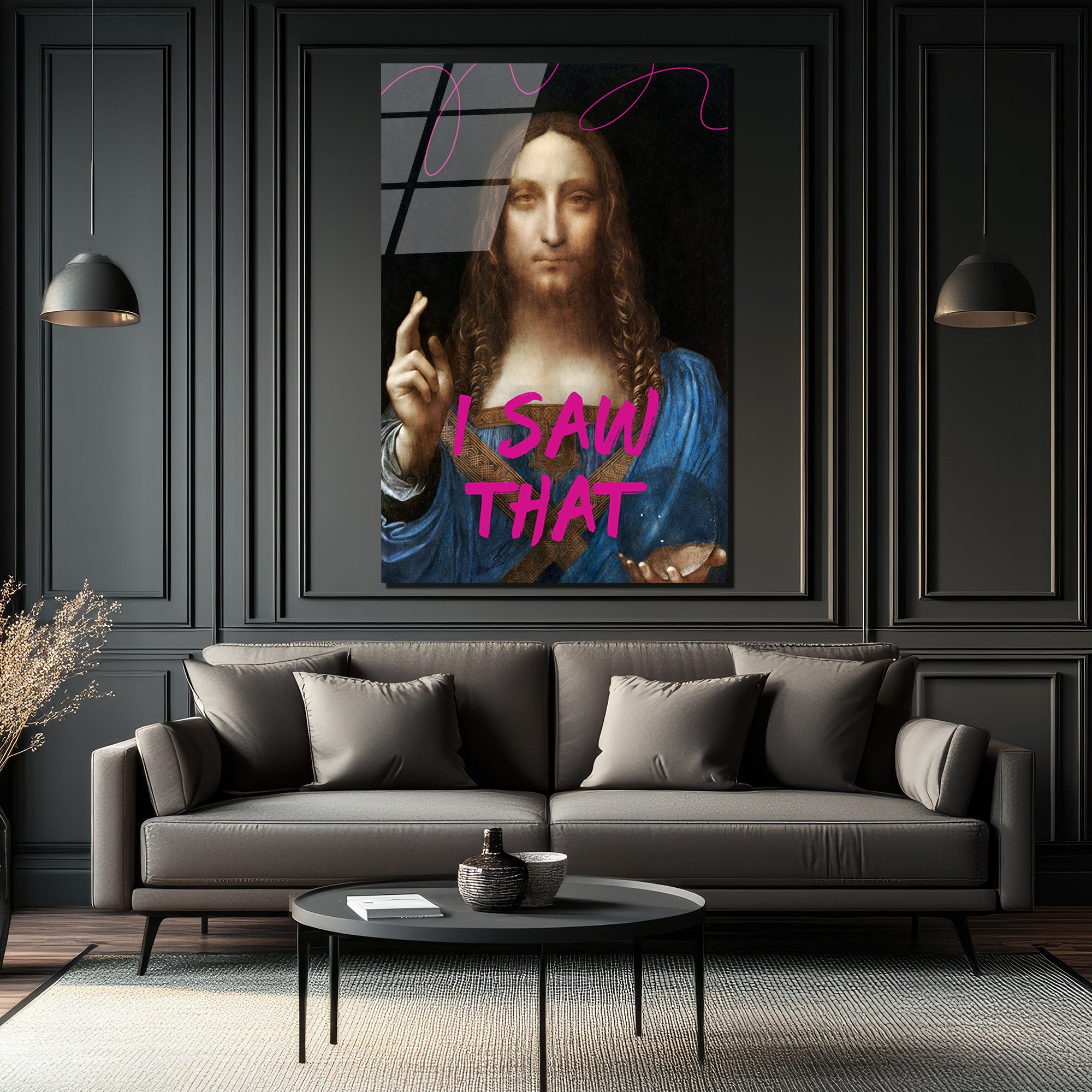I Saw That Salvator Mundi Pop Art Cam Tablo
