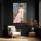Self Love Romantizmi Cam Tablo - Ayna Yansıması Sanat Eseri