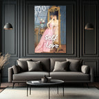 Self Love Romantizmi Cam Tablo - Ayna Yansıması Sanat Eseri