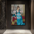 Resting Bitch Face Mizahi Modern Cam Tablo