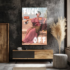 Antik Sanatın Dijital İsyanı: 'Fuck Off' Temalı Cam Tablo