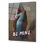 Aşkın Tutkulu Dokunuşu: Be Mine Temalı Romantik Cam Tablo