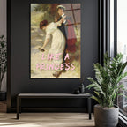 Like a Princess Romantik Buluşma Cam Tablo