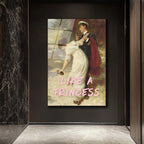 Like a Princess Romantik Buluşma Cam Tablo