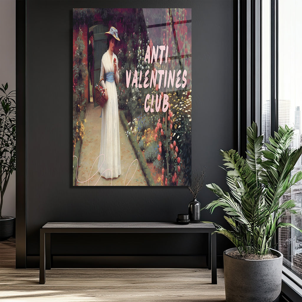 Anti Valentines Club: Romantik İsyan Cam Tablo