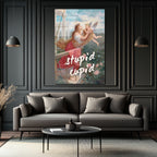"Stupid Cupid" Temalı Aşk Dolu Cam Tablo