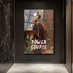 Aşkın Gücü: Power Couple Temalı Sanatsal Cam Tablo