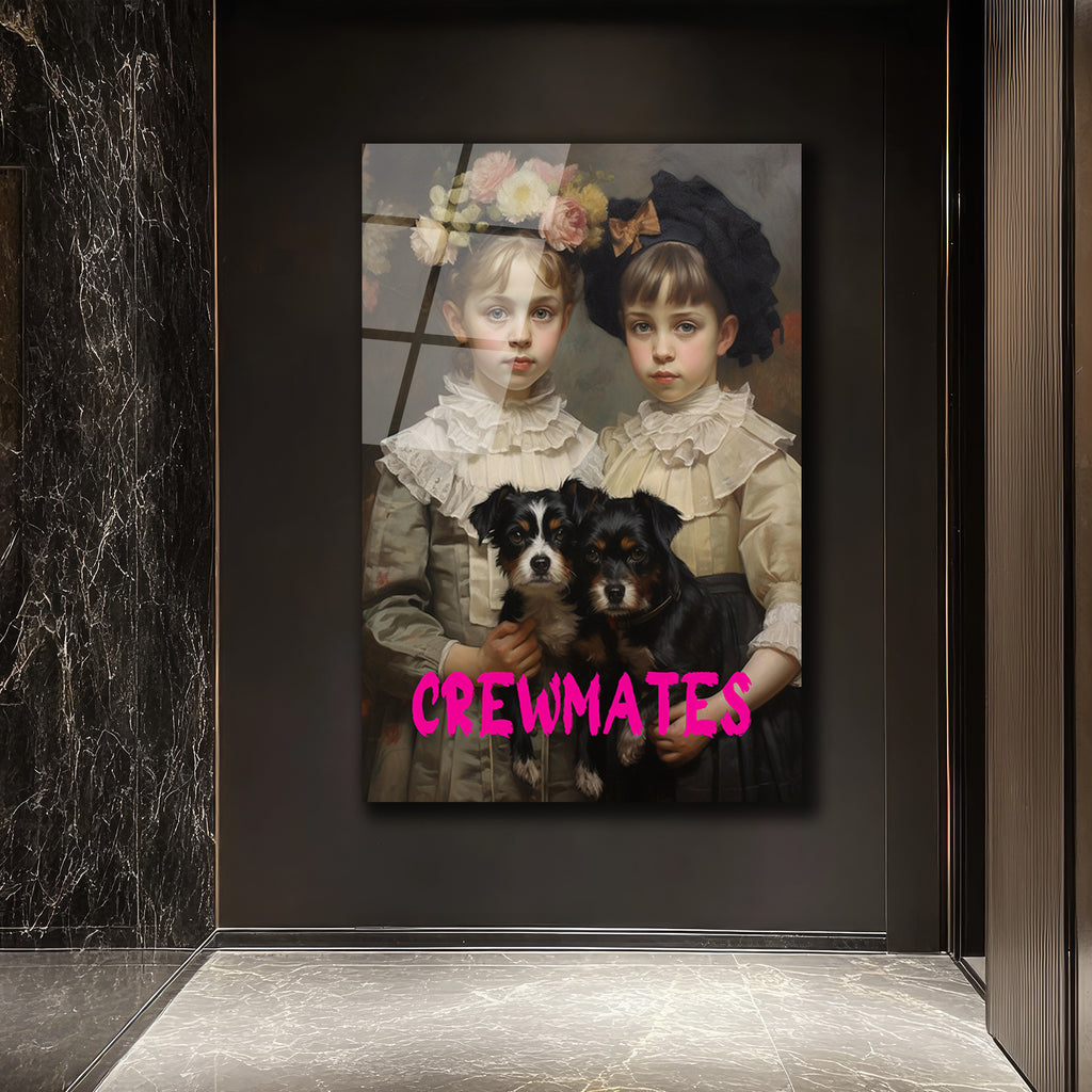 Crewmates: Vintage Zarafet ve Modern Duruş Cam Tablo